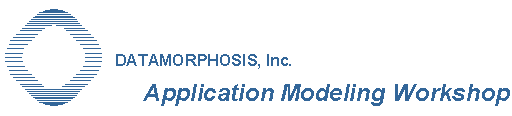 Datamorphosis logo for Application Modeling Workshop